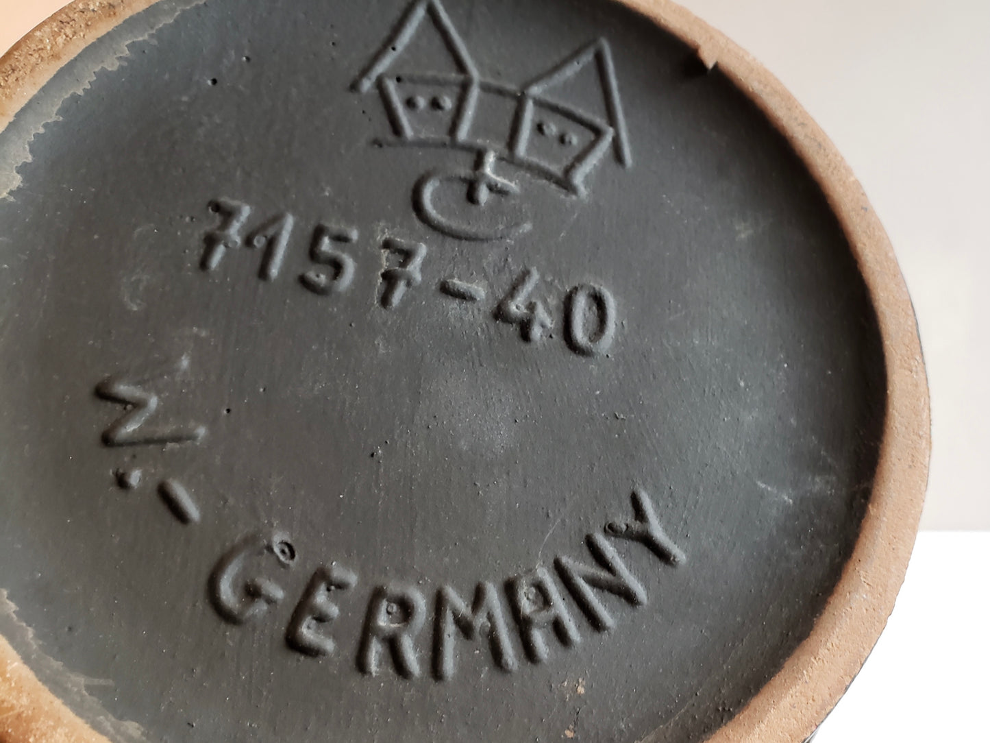 Carsten's Orange Flower Fat Lava Vase