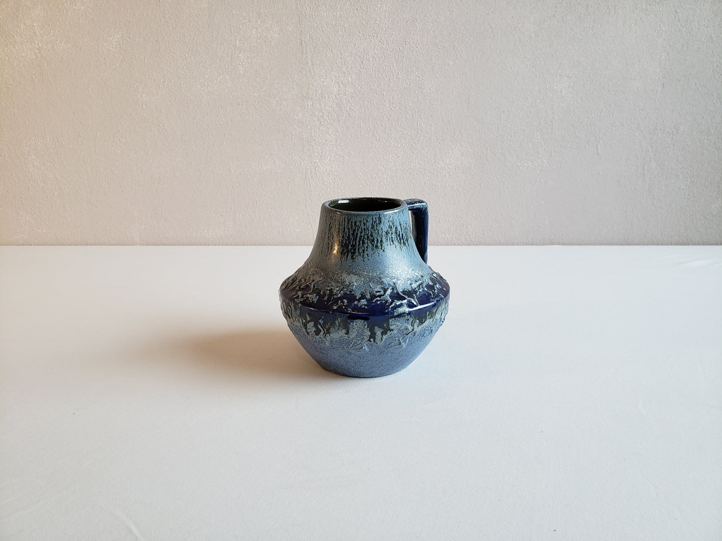 Blue Fat Lava Vase