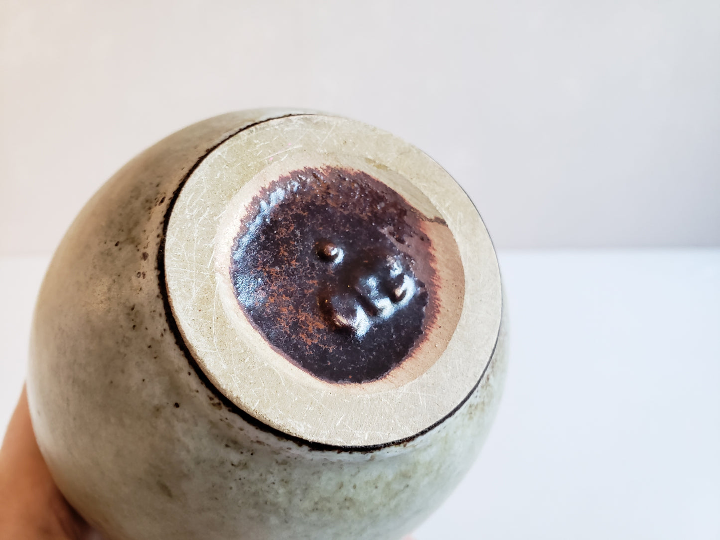 Fat Lava Narrow Stem Flower Vase