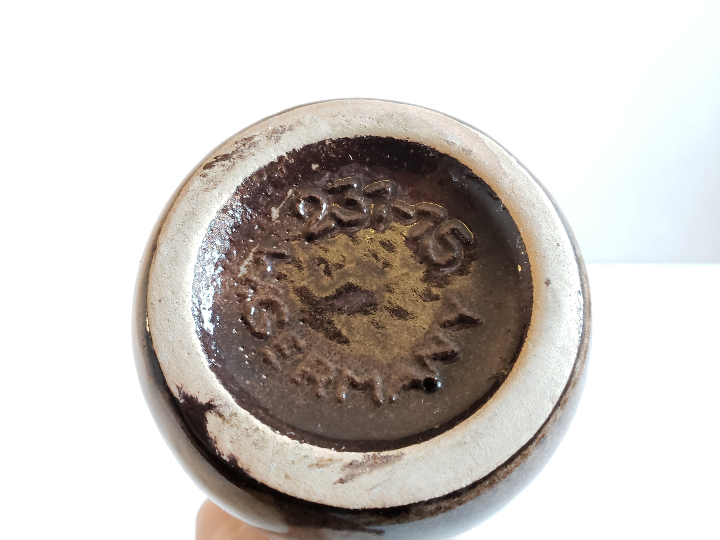 Dimpled Scheurich Fat Lava Vase