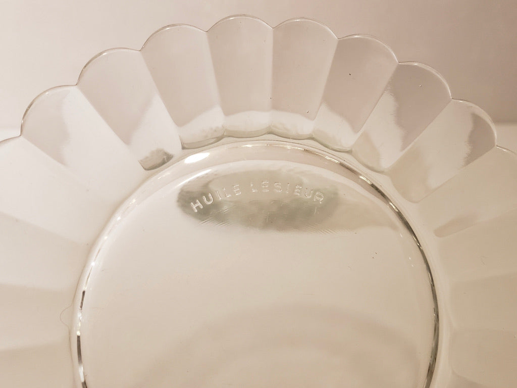 Six Huile Lesieur Dessert Plates
