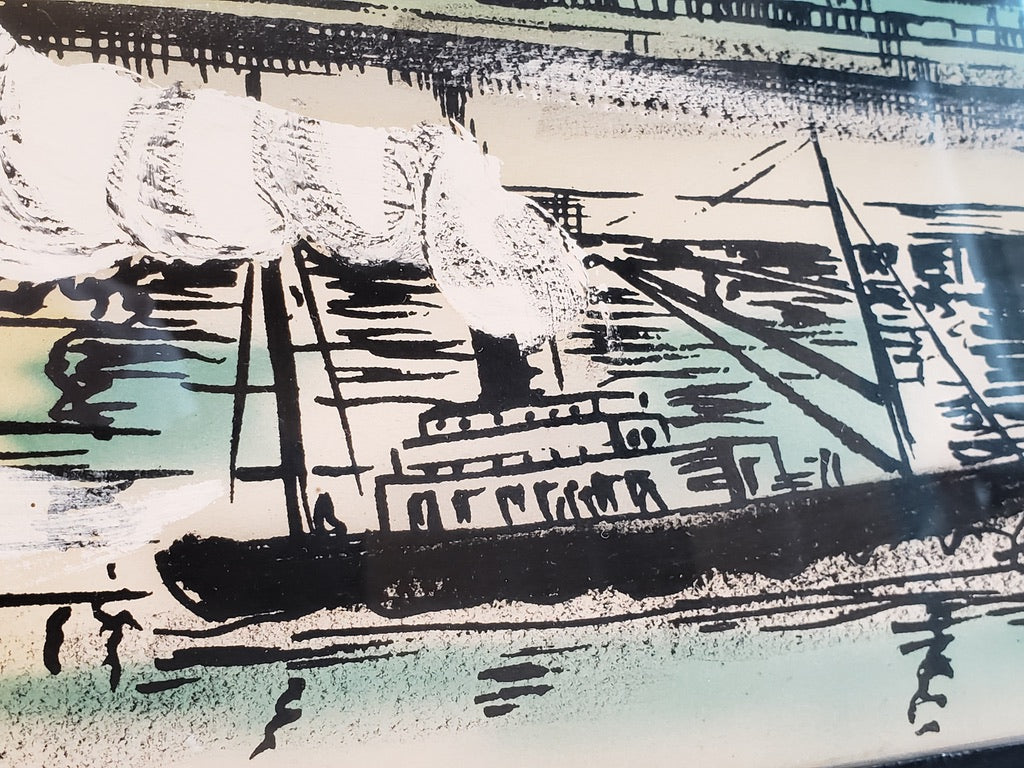 Sebet Silverman- 1950s NYC Skyline Original Illustration