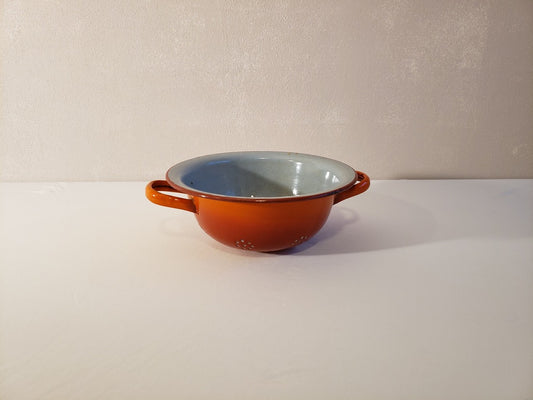 Orange Vintage Colander